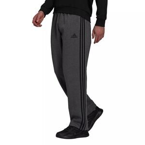 adidas Men's ClimaWarm size Large3 Stripe FLEECE Pants ,COLOR GRAY